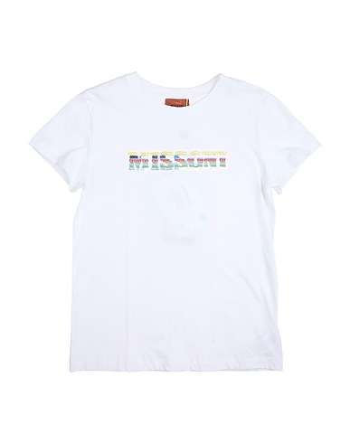 MISSONI KIDS Ｔシャツ ホワイト コットン 100% / ポリエステル