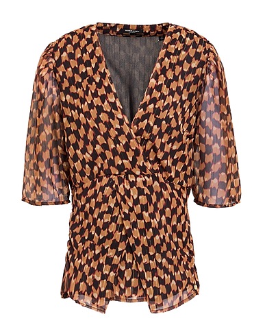 MAISON SCOTCH Top Brown 100% Polyester