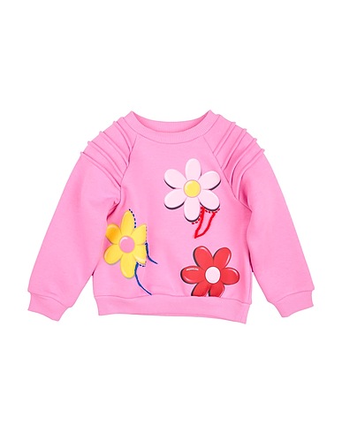 MONNALISA Sweatshirt Rosa 75% Baumwolle, 25% Polyester