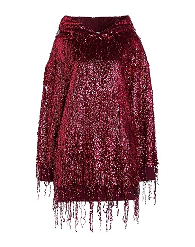 ELISABETTA FRANCHI Sequin dress Garnet 100% Cotton, Polyester