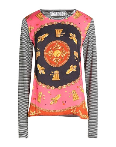 SHIRTAPORTER T-shirt Salmon pink 100% Cotton, Viscose