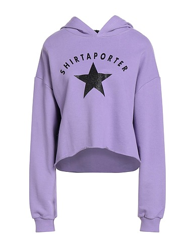 SHIRTAPORTER Hooded track jacket  Lilac 100% Cotton
