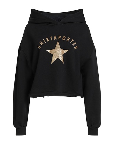 SHIRTAPORTER Hooded sweatshirt Black 100% Cotton