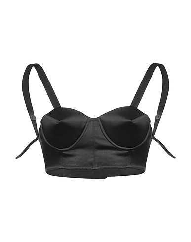 MAISON MARGIELA Bustier Black 74% Acetate, 23% Polyamide, 3% Elastane