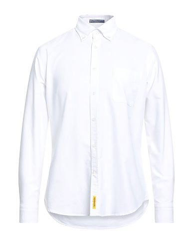 B.D.BAGGIES Solid color shirt White 100% Cotton