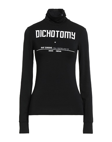 RAF SIMONS Футболка Чёрный 95% Модал, 5% Эластан