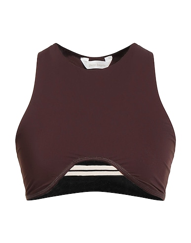 PALM ANGELS Top Dark brown 59% Polyamide, 41% Elastane