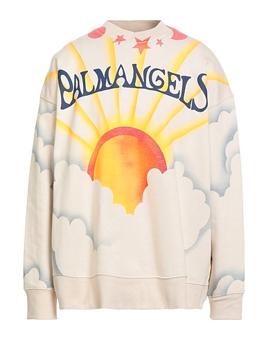 PALM ANGELS Sweatshirt Cream 100% Cotton
