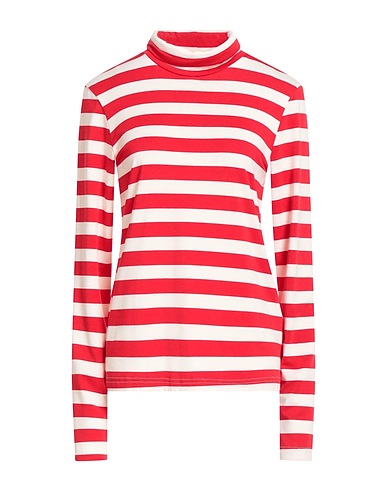 SHIRTAPORTER T-shirt Red 62% Viscose, 33% Polyester, 5% Elastane