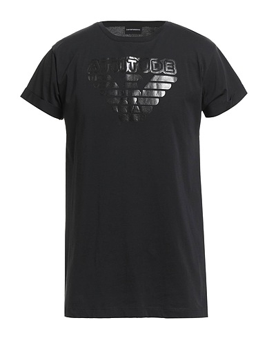 EMPORIO ARMANI T-shirt Nero 100% Cotone