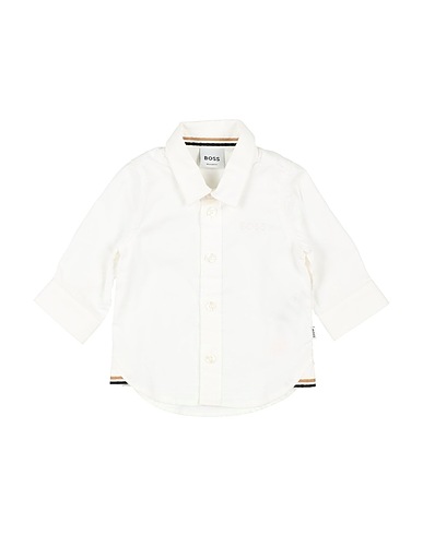 BOSS Chemise de couleur unie Blanc 100% Coton