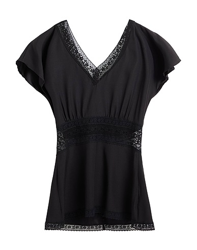 P.A.R.O.S.H. Top Nero 96% Seta, 4% Elastan