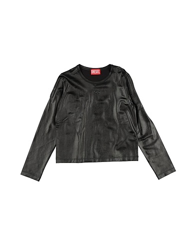 DIESEL T-shirt Black 95% Viscose, 5% Elastane, Polyurethane coated