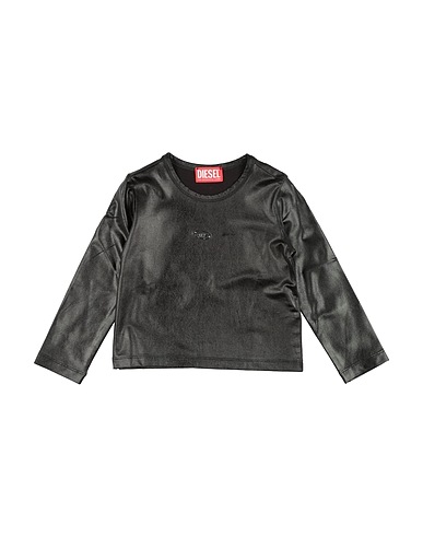 DIESEL T-shirt Black 95% Viscose, 5% Elastane, Polyurethane coated