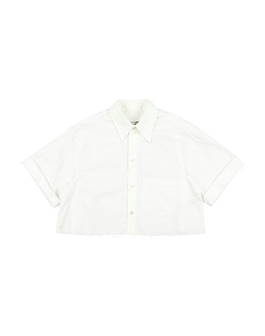 MM6 MAISON MARGIELA Camicie e bluse tinta unita Bianco 100% Cotone