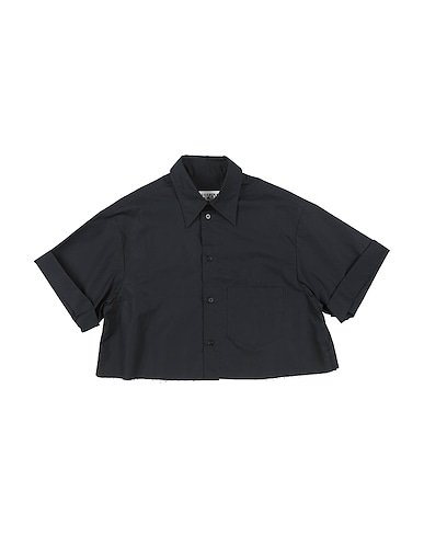 MM6 MAISON MARGIELA Solid colour shirts & blouses NERO 100% Cotton