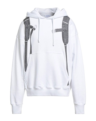 OFF-WHITE™ Felpa Bianco 100% Cotone, Elastan