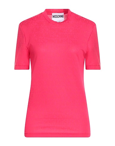 MOSCHINO T-shirt Fuchsia 53% Polyester, 47% Cotton