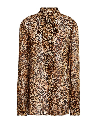 ANIYE BY Patterned shirts & blouses Camel 100% Viscose
