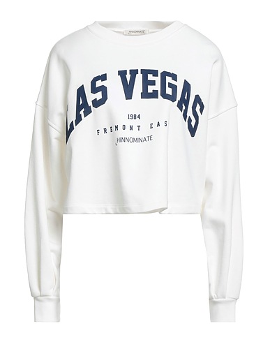 HINNOMINATE Sweatshirt White 90% Cotton, 10% Polyester, Elastane