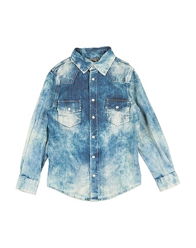 GANT Denim shirt Blue 98% Cotton, 2% Elastane