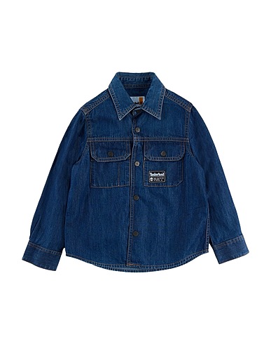 TIMBERLAND Denim shirt Blue 100% Cotton