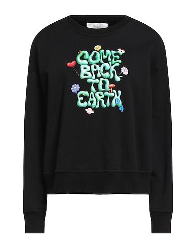 BEATRICE .B Sweatshirt Schwarz 100% Baumwolle, Elastan