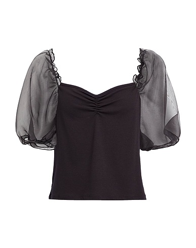 ONLY Top Schwarz 64% Polyester, 30% Viskose, 6% Elastan