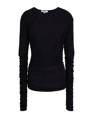 AGOLDE T-shirt Black 94% Lyocell, 6% Elastane