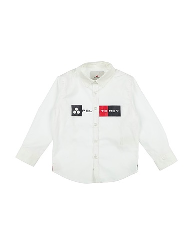PEUTEREY Patterned shirt White 97% Cotton, 3% Elastane