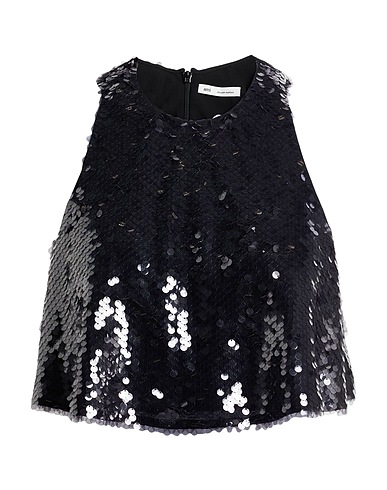 AMI ALEXANDRE MATTIUSSI Silk top NERO 100% Silk