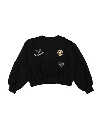 JOHN RICHMOND Sweatshirt Black 86% Cotton, 14% Polyester