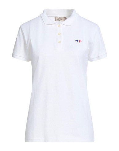 MAISON KITSUNÉ Polo shirt White 100% Cotton