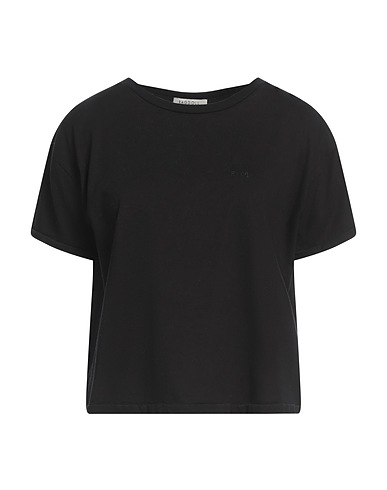 RAGDOLL Basic T-Shirt Black 50% Cotton, 50% Modal