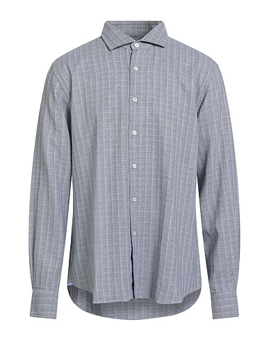 XACUS Patterned shirt Blue 100% Cotton