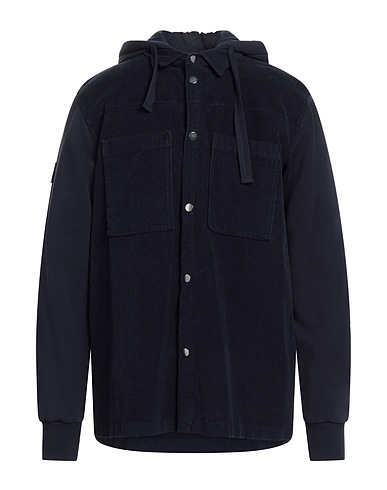 AUTRY Einfarbiges Hemd Nachtblau 98% Baumwolle, 2% Elastan