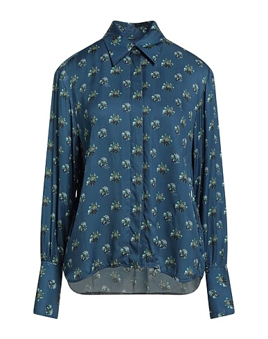 MAISON KITSUNÉ Floral shirts & blouses Blue 100% Viscose