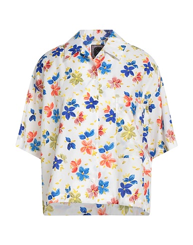 DESTIN Camicie e bluse a fiori Bianco 100% Cotone