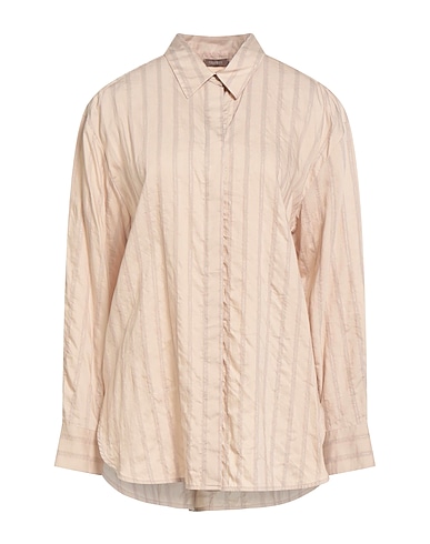 PESERICO Striped shirt Beige 88% Lyocell, 10% Silk, 1% Polyamide, 1% Polyester