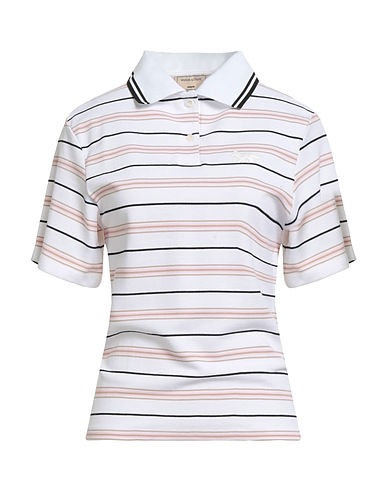 MAISON KITSUNÉ Polo shirt Pink 95% Cotton, 5% Elastane
