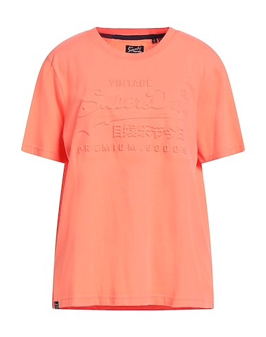SUPERDRY T-shirt Coral 100% Cotton