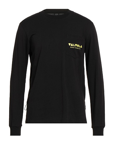 VALVOLA. T-shirt Black 100% Cotton