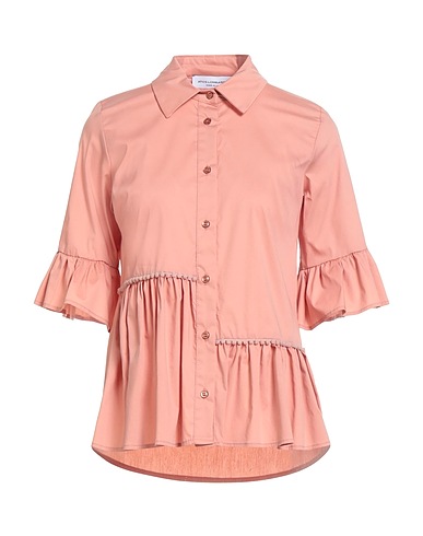 ATOS LOMBARDINI Solid colour shirts & blouses 65% Cotton, 32% Nylon, 3% Elastane