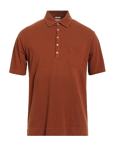 MASSIMO ALBA Polo shirt Tan 96% Cotton, 4% Cashmere