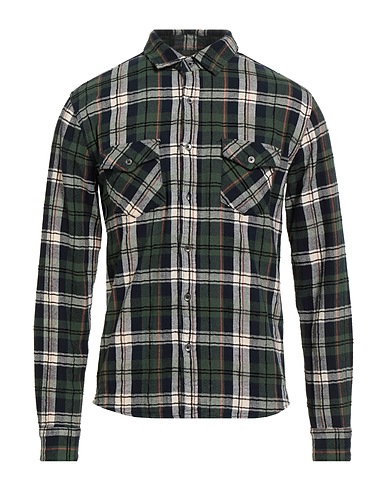 IMPURE Checked shirt Green 90% Cotton, 10% Polyester