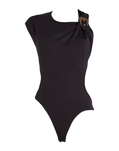 VERSACE JEANS COUTURE TOPWEAR Black 89% Cotton, 11% Elastane