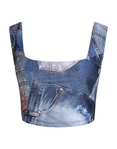 CHIARA FERRAGNI Top Blau 80% Polyester, 20% Elastan