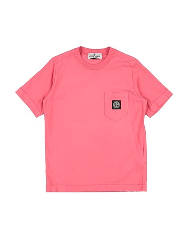 STONE ISLAND JUNIOR T-shirt Antique rose 100% Cotton