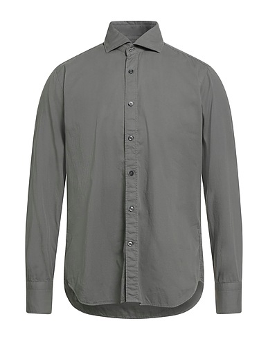TINTORIA MATTEI 954 Solid color shirt Grey 100% Cotton