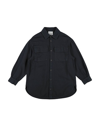 DOUUOD Solid colour shirt Midnight blue 100% Cotton